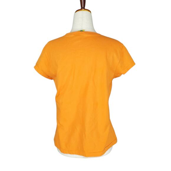 Y2k Vintage Cotton Orange Spooky Halloween Baby Tee - Large - Picture 4 of 8